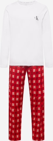 Calvin Klein Underwear Pitkä pyjama värissä punainen: edessä