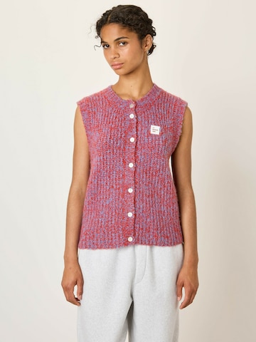 Cardigan 'EAST' AMERICAN VINTAGE en rouge : devant