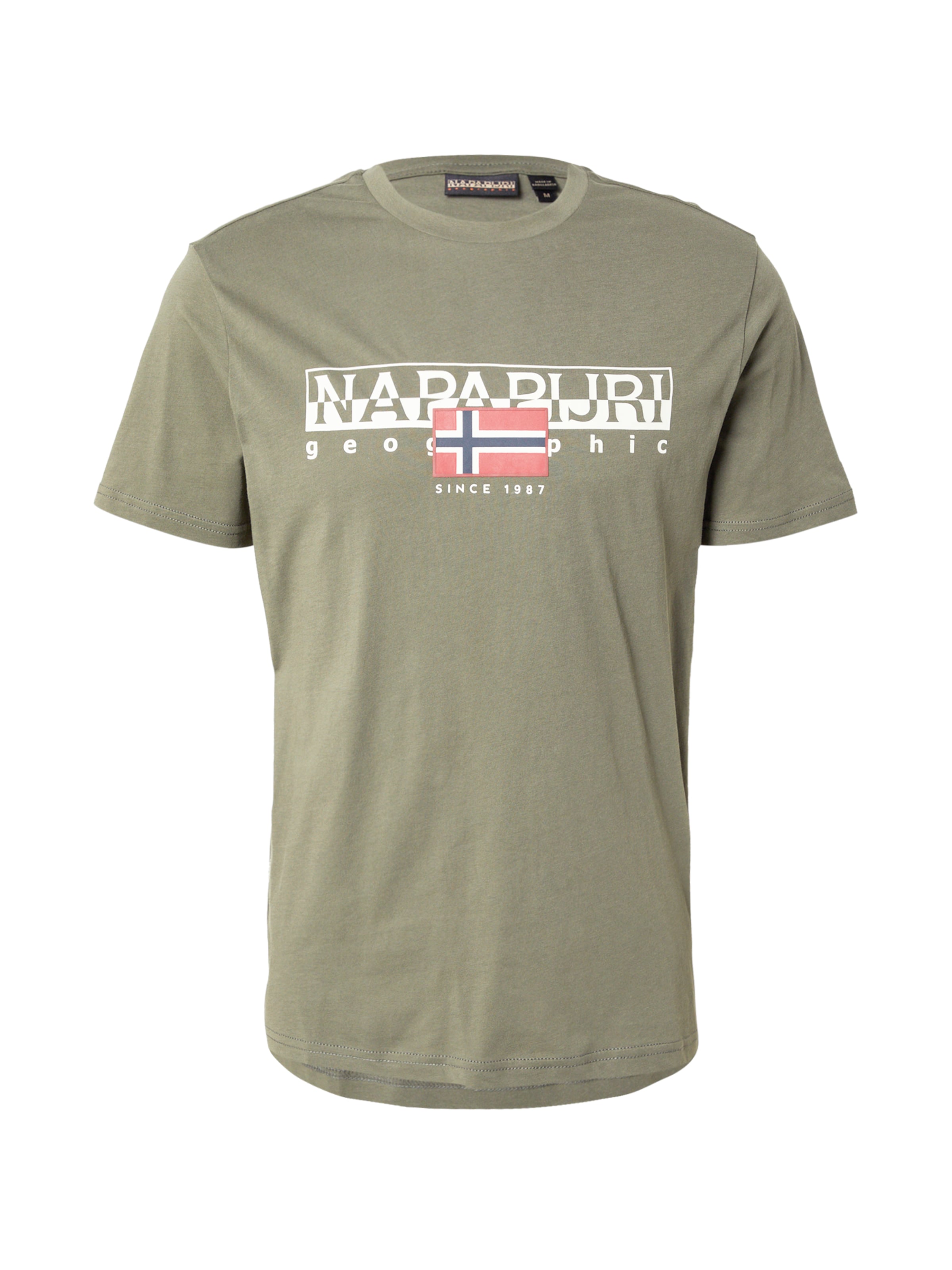 NAPAPIJRI - Camisa 'S-AYLMER' em verde: frente