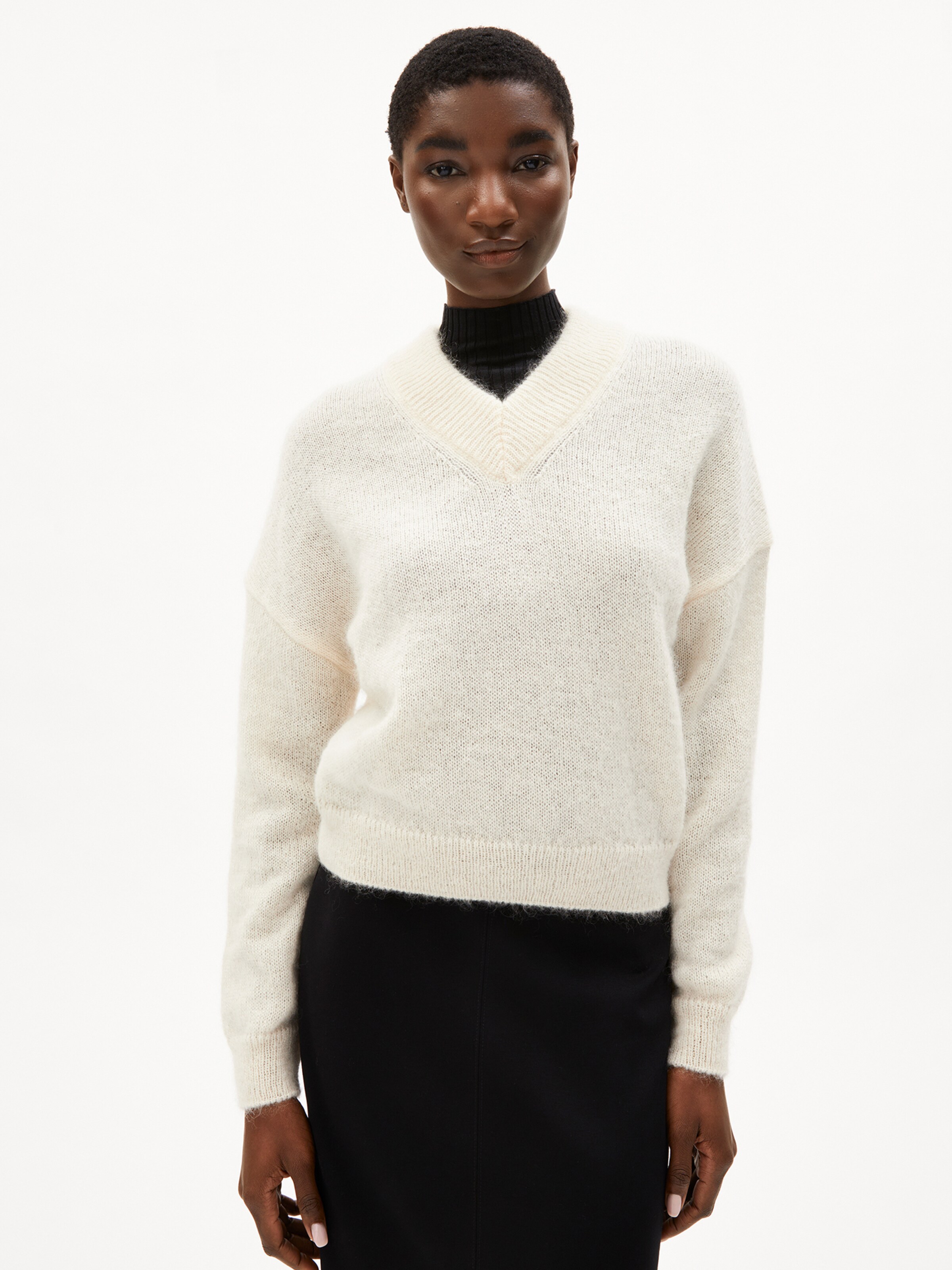 ARMEDANGELS Strickpullover '  MOHAIR ' in Beige: Vorderseite