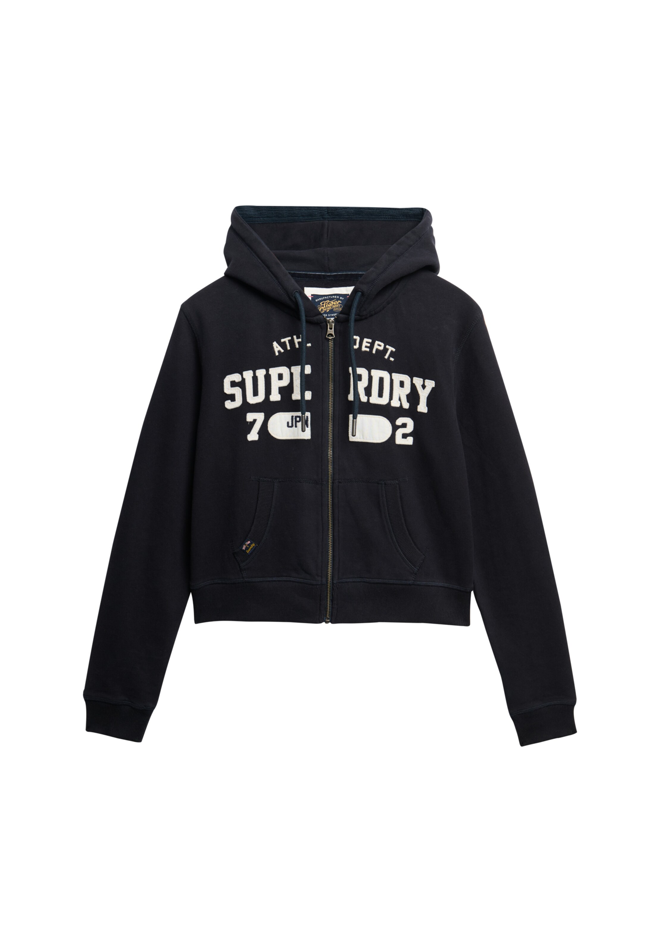 Veste de survêtement 'Athletic Essentials' Superdry en bleu : devant