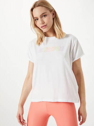 DKNY Performance Functioneel shirt in Wit: voorkant