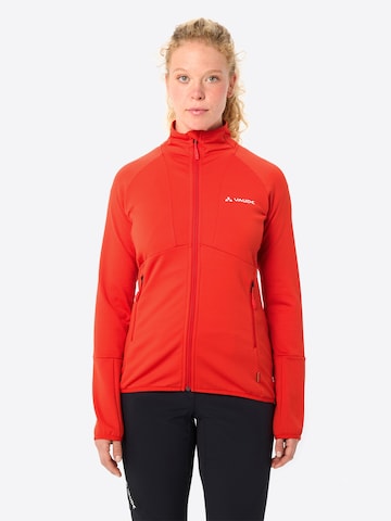 VAUDE Funktionsfleecejacke 'Monviso' in Rot: Vorderseite