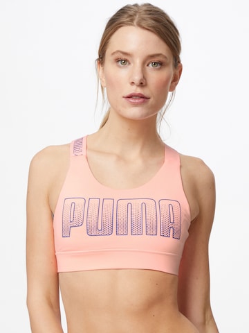 PUMA Bralette Sports Bra 'Feel It' in Orange: front