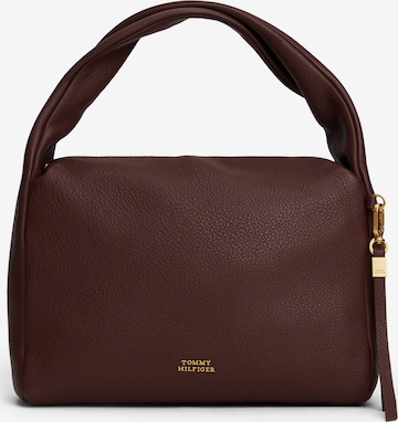 TOMMY HILFIGER Ročna torbica 'CITY' | rjava barva: sprednja stran