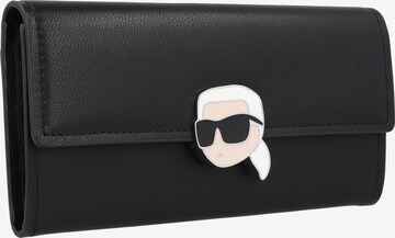 Karl Lagerfeld Portemonnaie 'Ikoni2.0' in Schwarz