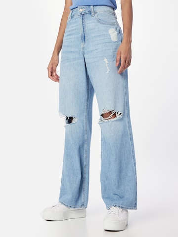 HOLLISTER Wide leg Τζιν σε μπλε: μπροστά