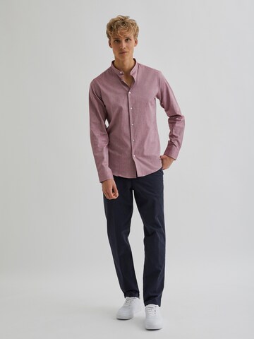 Bertoni Slim fit Button Up Shirt 'Hjalte' in Red