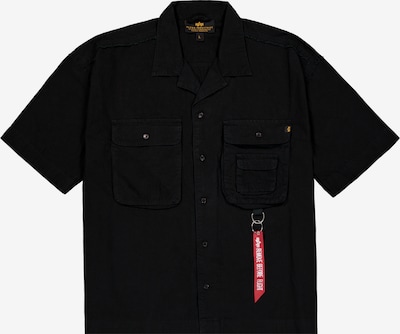 Marškiniai 'Aloha' iš ALPHA INDUSTRIES, spalva – pilka / juoda, Prekių apžvalga