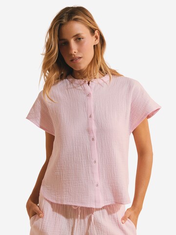 ETAM Slaapshirt 'Soleia' in Roze: voorkant