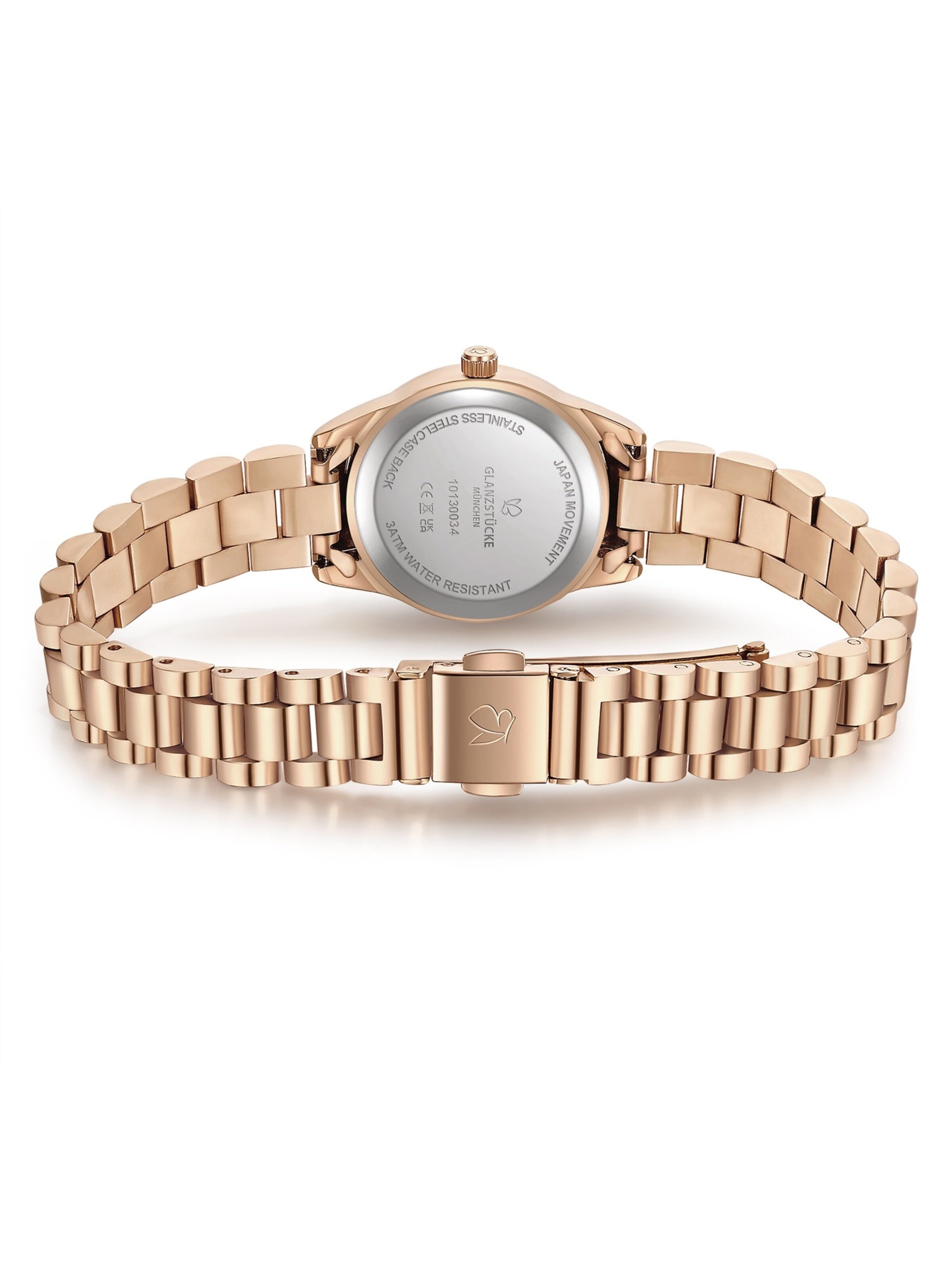 Montre à affichage analogique Glanzstücke München en or