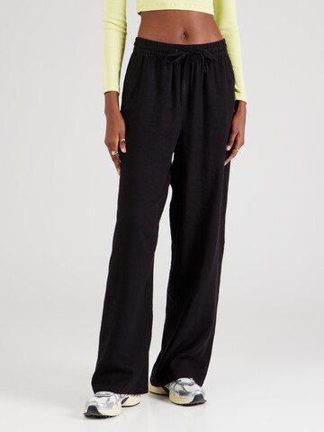 VERO MODA Wide leg Broek 'LINN' in Zwart: voorkant