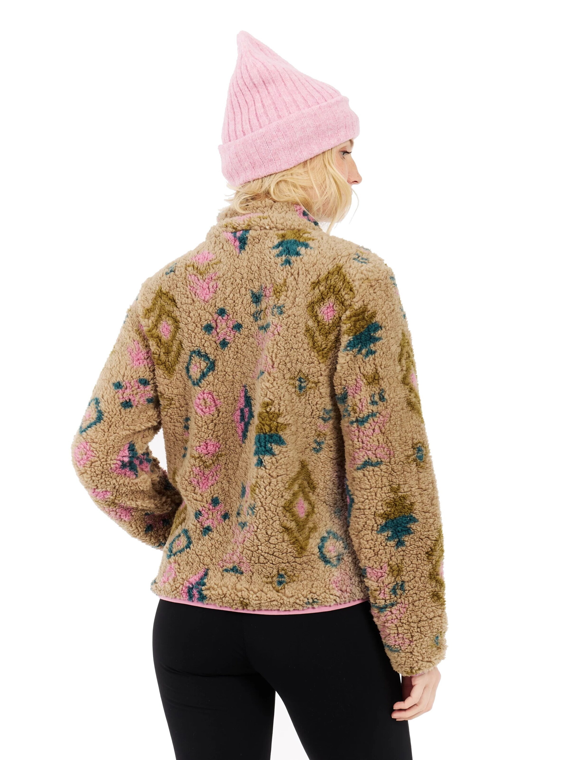 PROTEST Fleece Jacket 'Adele' in Beige