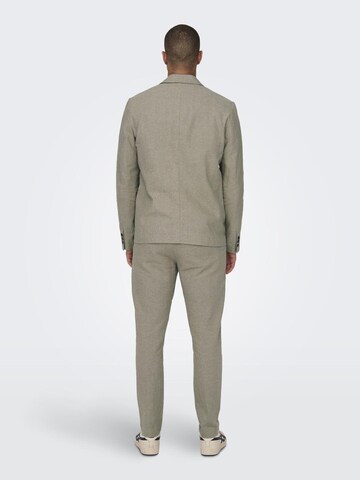 Only & Sons Slim fit Business-colbert 'EVE' in Grijs