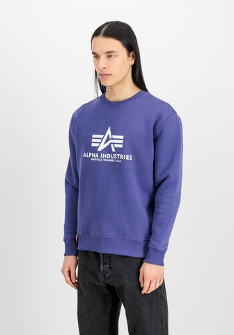 ALPHA INDUSTRIES Свитшот в Лиловый: спереди