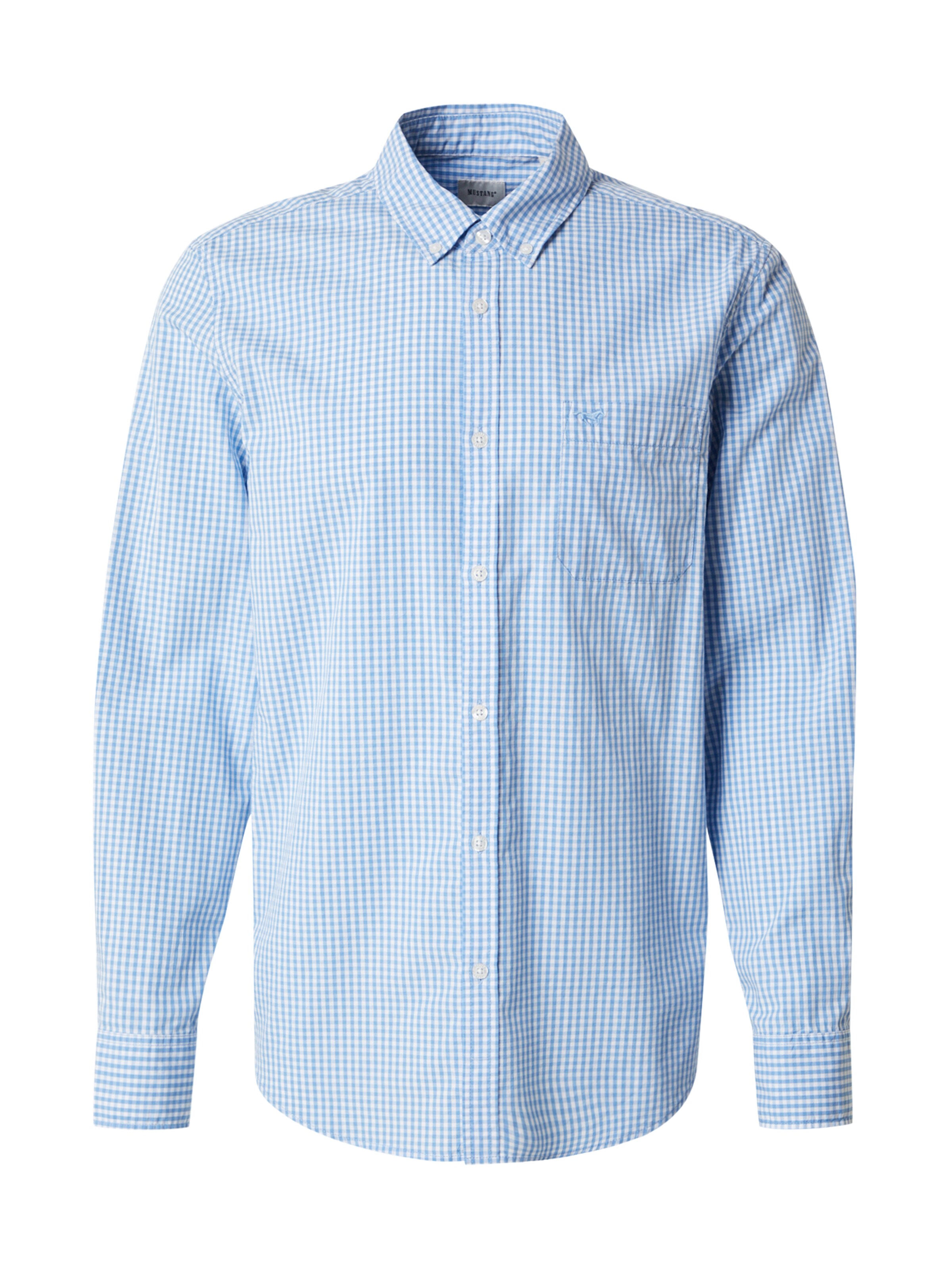 MUSTANG Regular fit Button Up Shirt 'CHESTER' in Blue: front