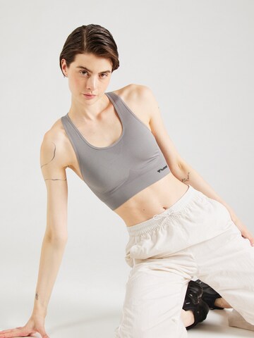 Hummel Bustier Sport-BH 'Tif' in Grau: Vorderseite