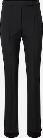 Coupe slim Pantalon à plis 'Tizena' BOSS en noir : devant