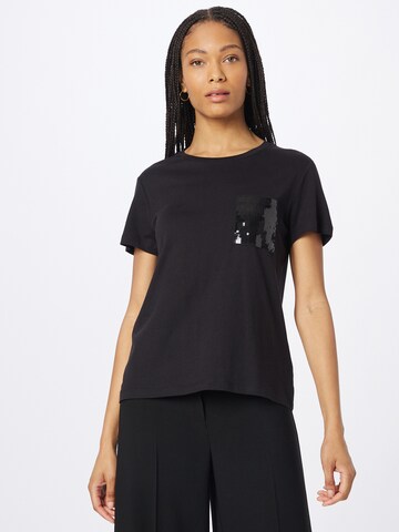 Tricou de la DKNY pe negru: față