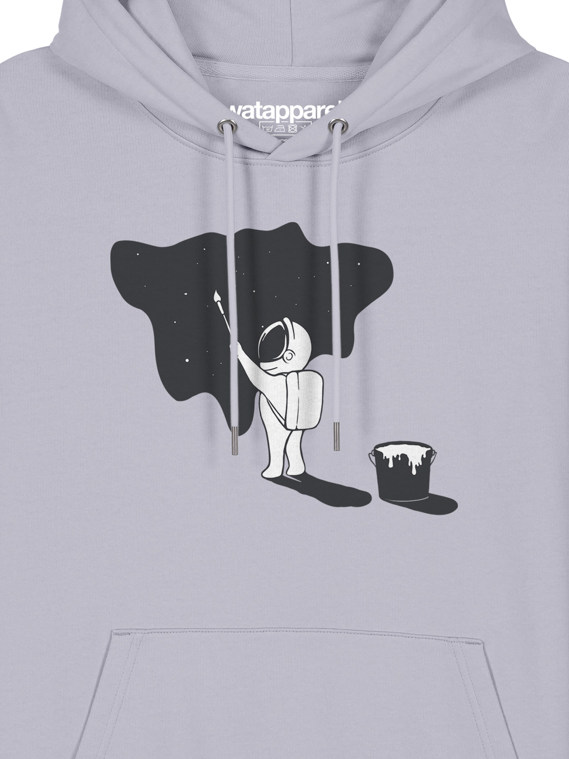 Sweat-shirt ' Painting space ' Watapparel en violet
