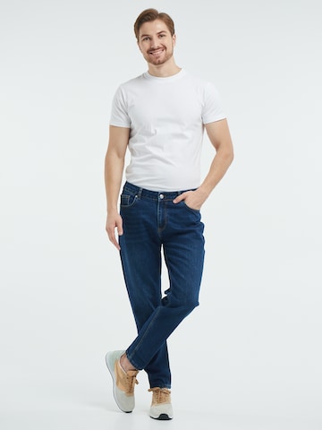 WEM Fashion Regular Jeans 'Gustav' in Blue