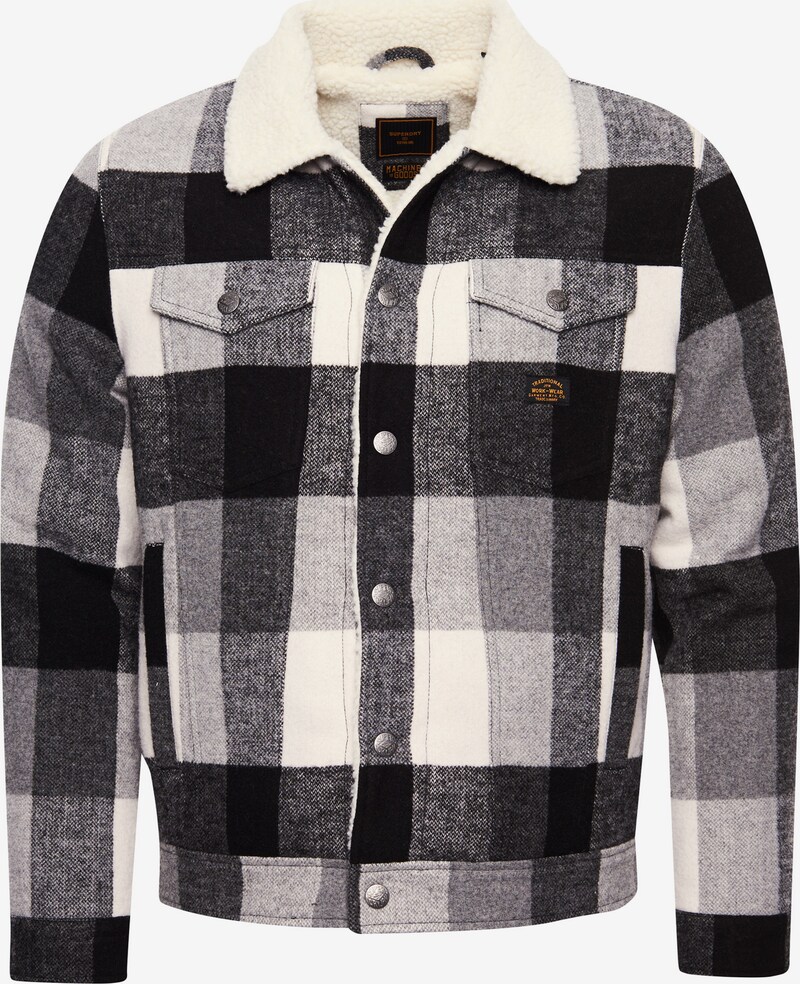 Superdry Jacke 'Highwayman' in schwarz / weiß | ABOUT YOU