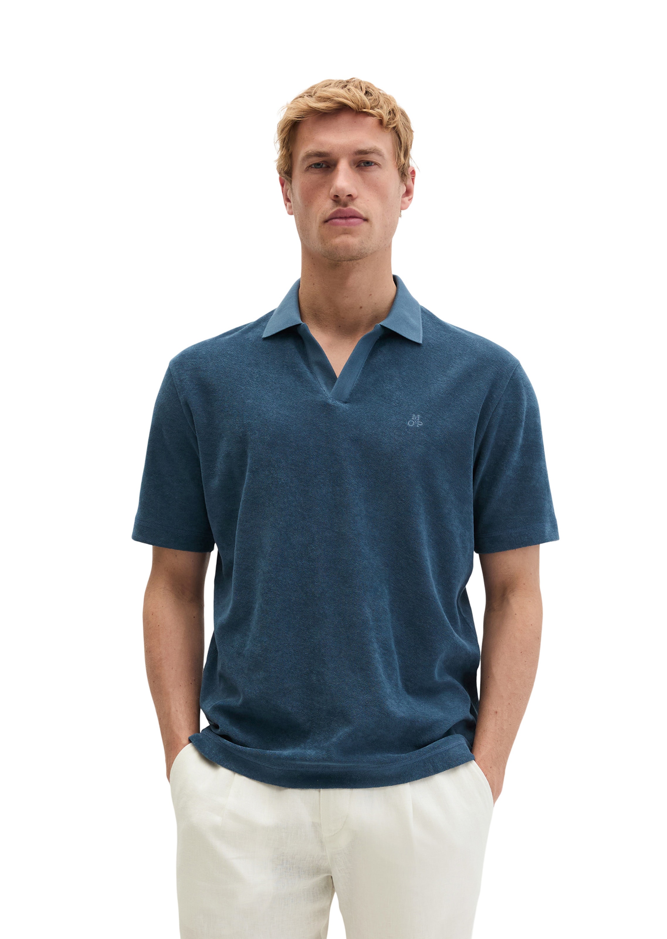 T-Shirt Marc O'Polo en bleu : devant