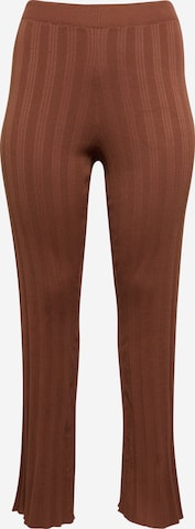 Cotton On Curve Regular Pants in Brown: front