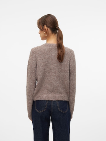 VERO MODA Knit cardigan 'VMNOVAH' in Brown