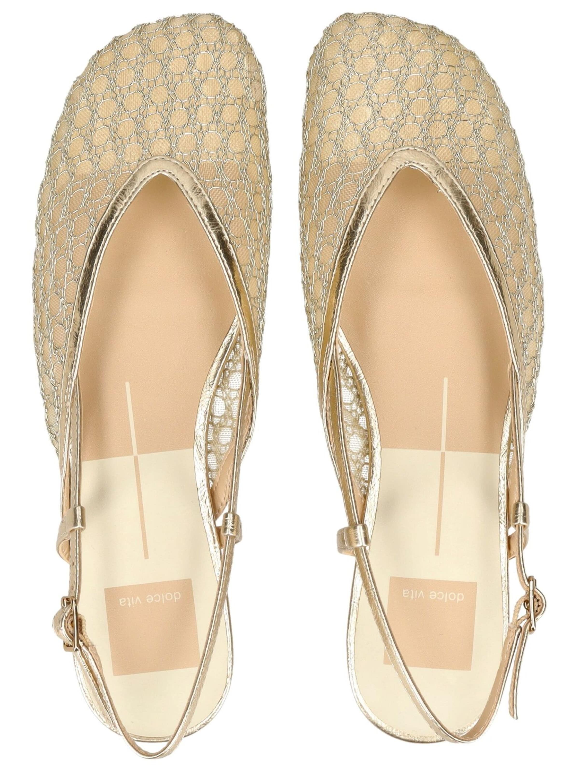 Ballerina con cinturino di Dolce Vita in oro