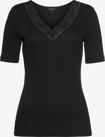 LAURA SCOTT Shirt in Black: front