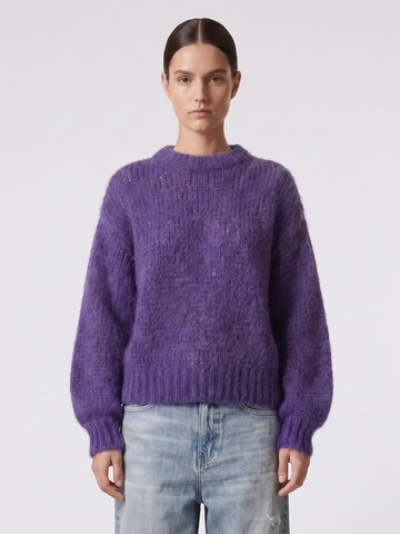 americandreams Oversized Sweater 'Leonnie' in Purple
