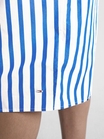 TOMMY HILFIGER Blusenkleid in Blau