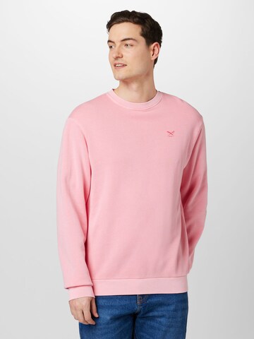 Iriedaily Sweatshirt 'Waterkeeper' in Pink: front