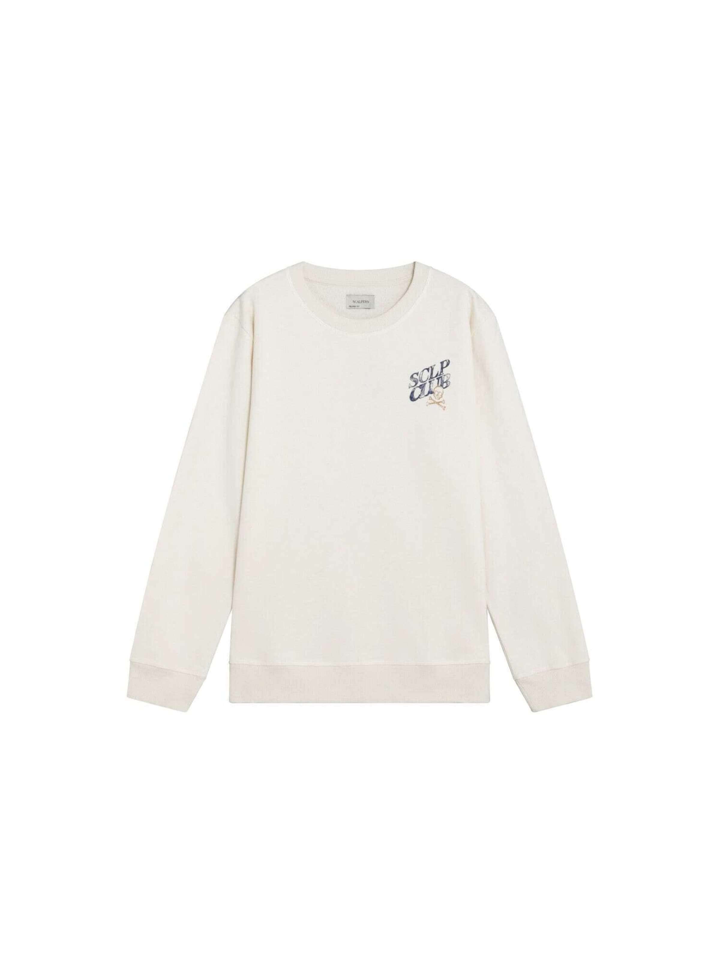Scalpers Sweatshirt 'Club' i beige: forside