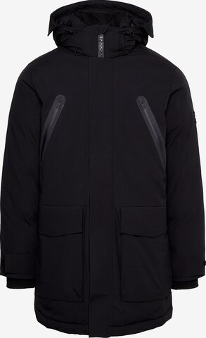 TOMMY HILFIGER Winter Parka in Black: front