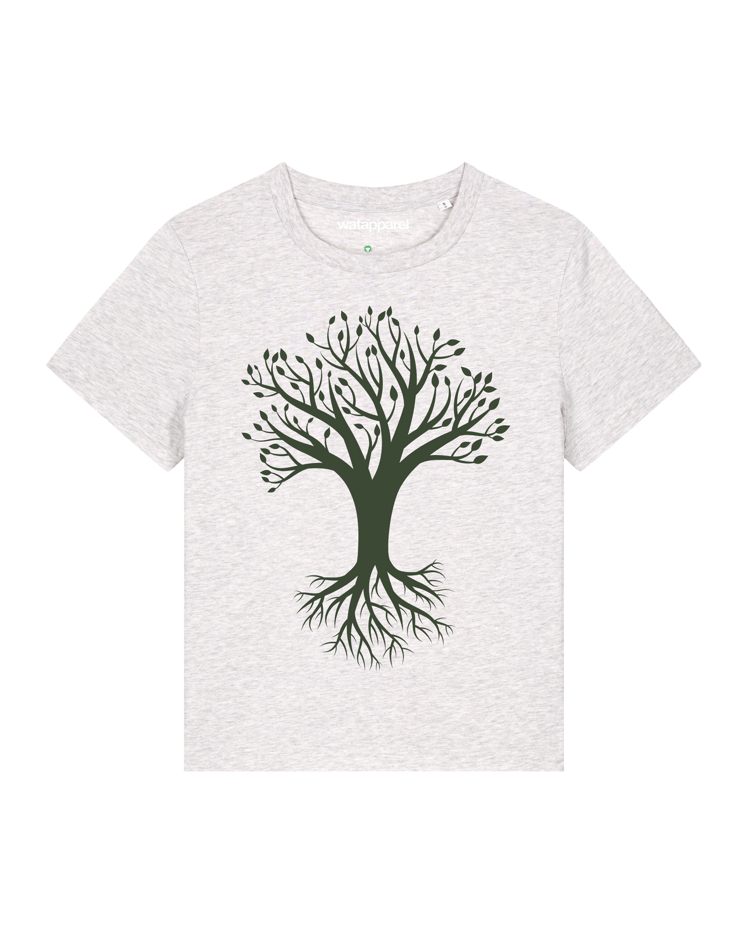 T-shirt ' Baum ' Watapparel en blanc : devant