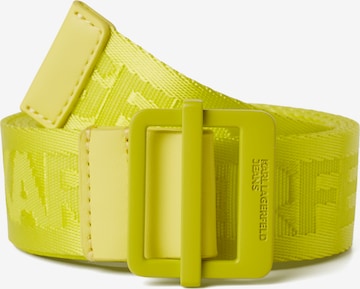 KARL LAGERFELD JEANS - Cinturón en amarillo: frente