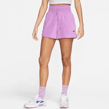 Nike Sportswear Regular Pants in Purple: front