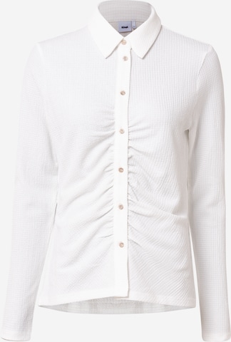 NÜMPH Blouse 'GATHER' in White: front