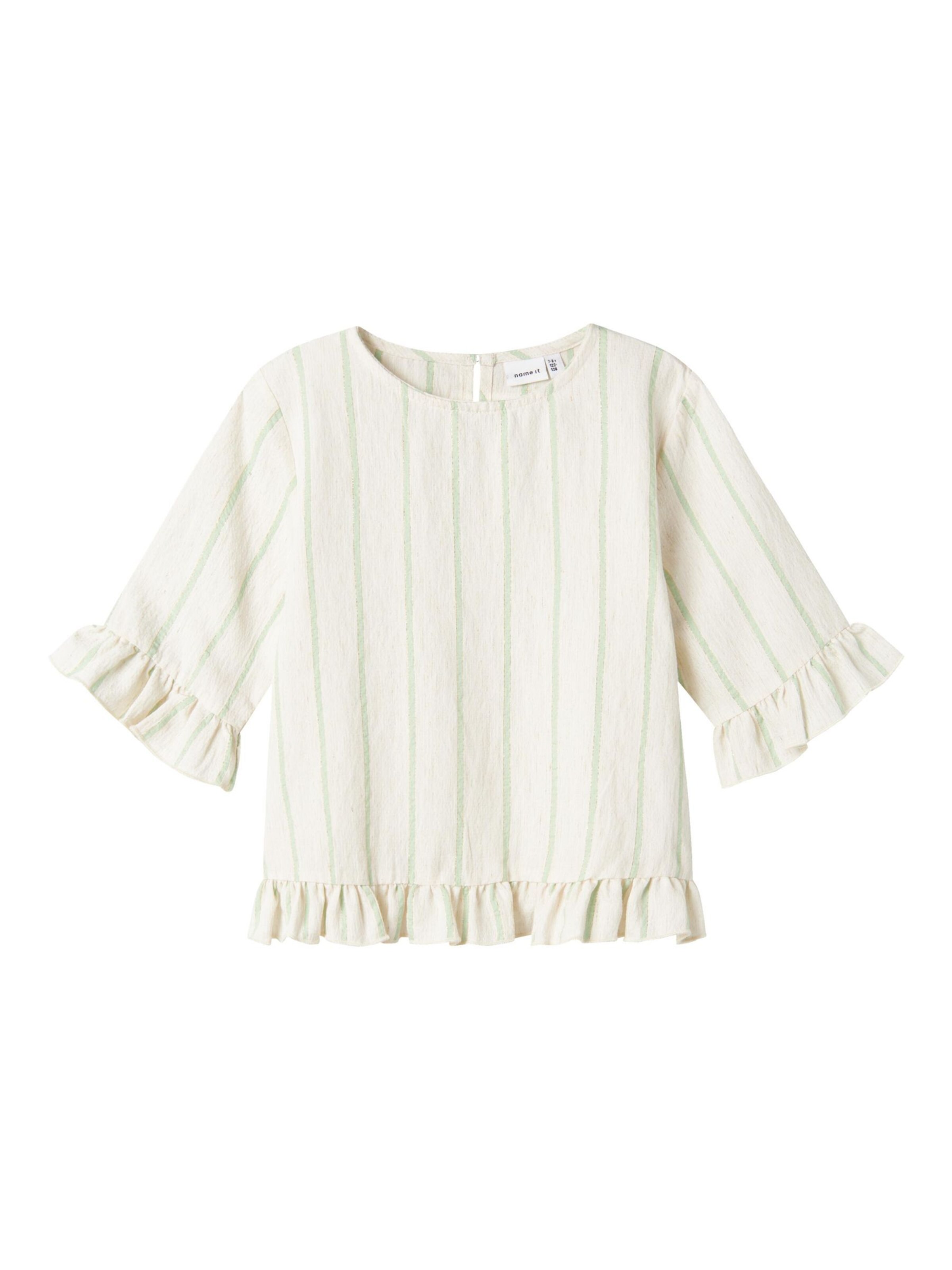 NAME IT - Blusa en blanco: frente