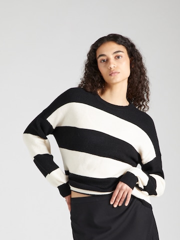 Pull-over 'Atia' ONLY en noir : devant