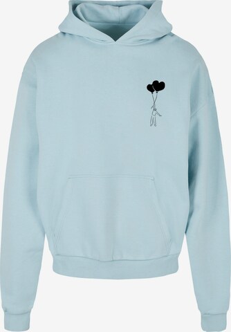 Merchcode Sweatshirt 'Love In The Air' in Blauw: voorkant