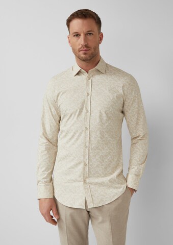 s.Oliver BLACK LABEL Regular Fit Hemd in Beige