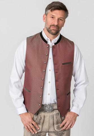 STOCKERPOINT Traditional Vest 'Amato' in Red: front