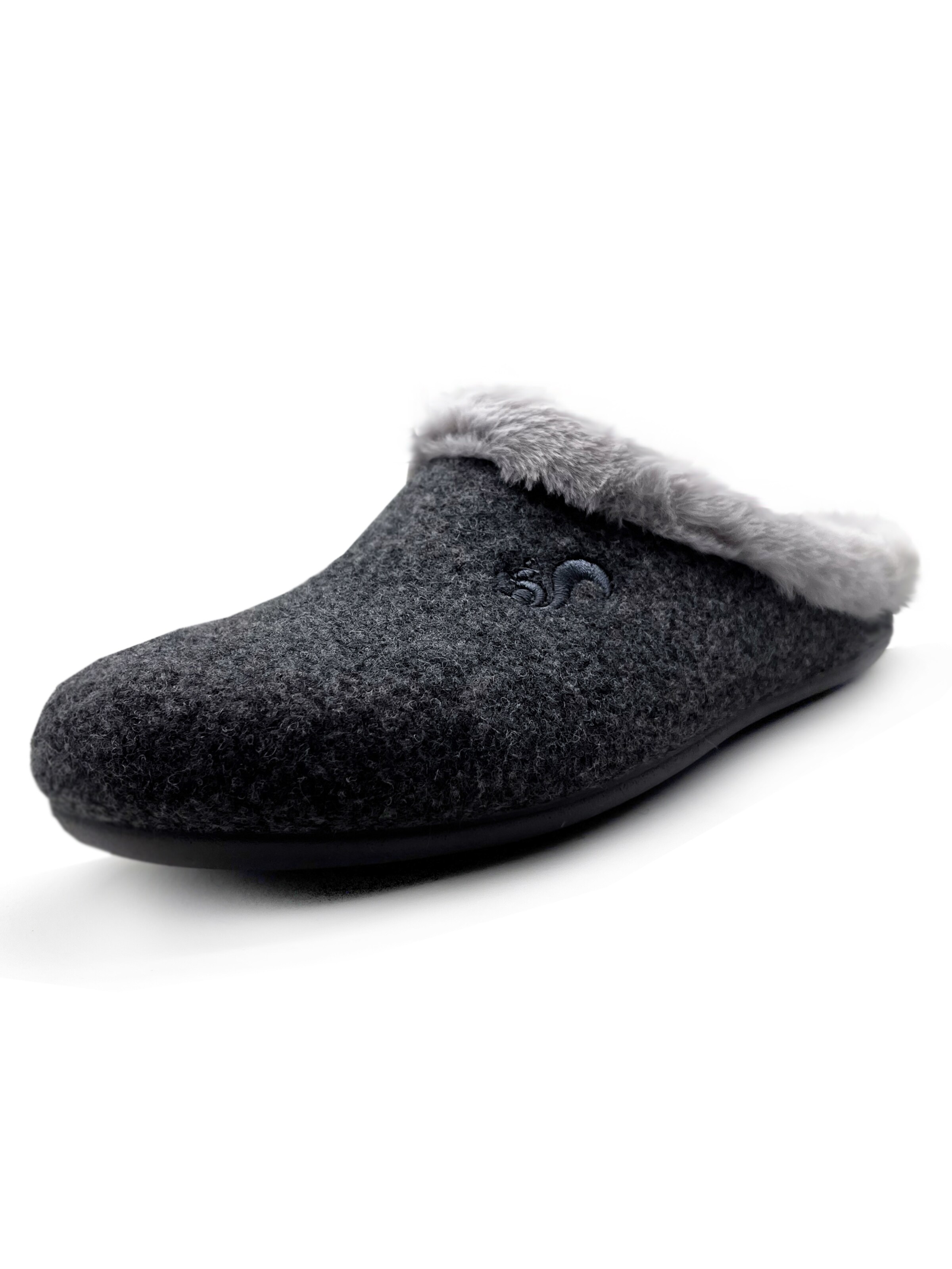 thies Mules 'thies 1856 ® Rec Soft Slipper' in Grey: front