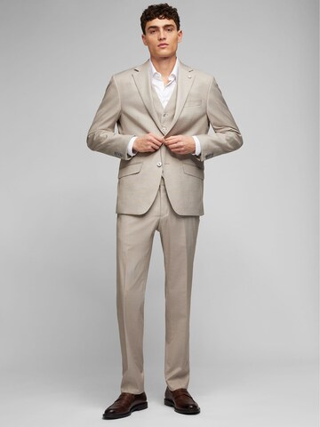 Coupe slim Costume HECHTER PARIS en beige : devant
