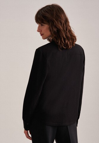 SEIDENSTICKER Blouse 'Schwarze Rose' in Black