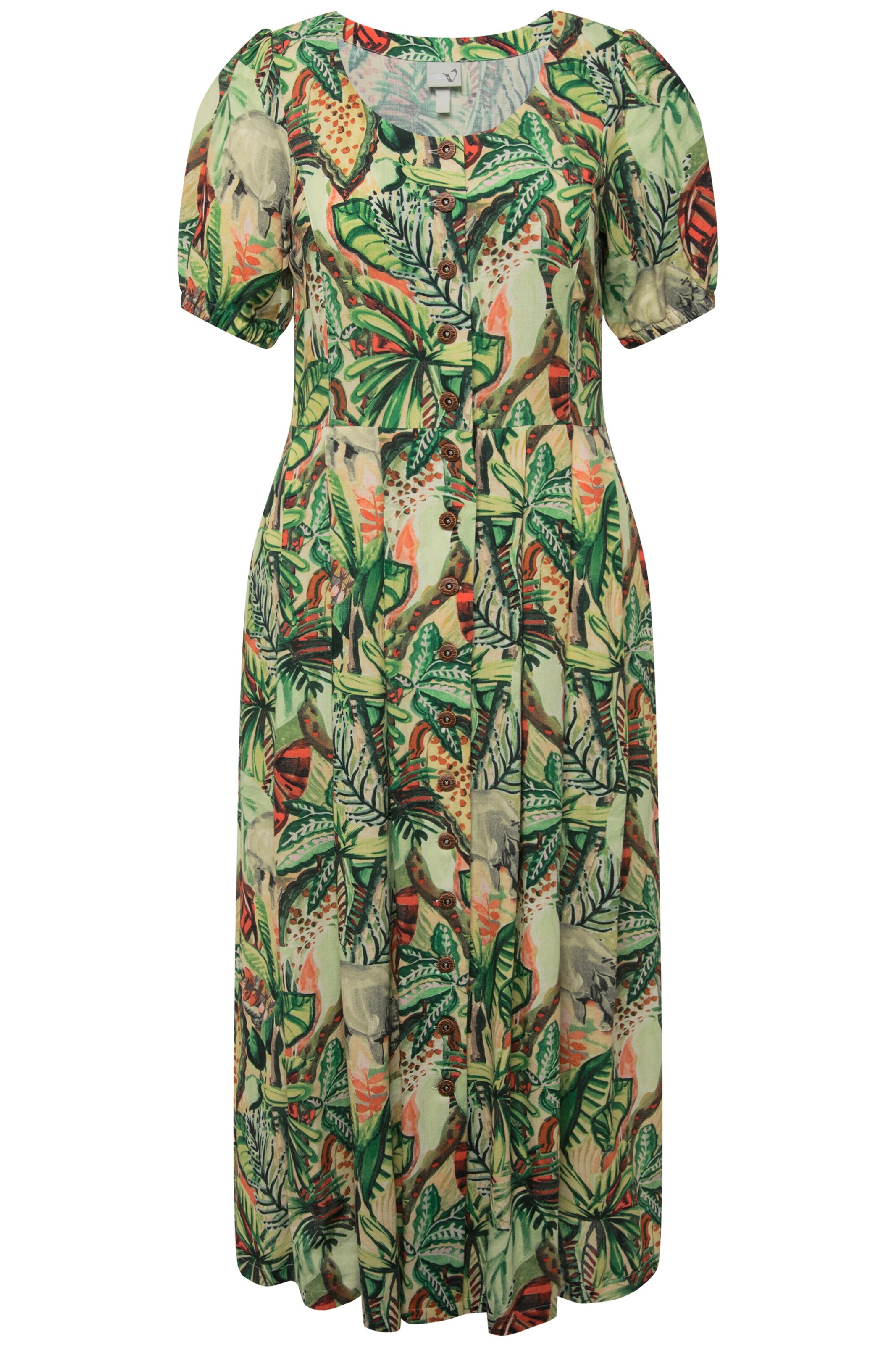 Ulla Popken Kleid in Grün: Vorderseite