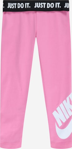 Nike Sportswear Скинни Штаны в Ярко-розовый